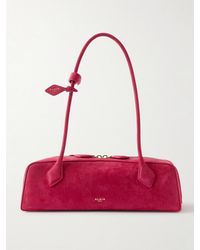 Alaïa - Le Teckel Medium Nubuck Shoulder Bag - Lyst