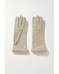 Agnelle Marie Louise Shearling Gloves - Multicolour