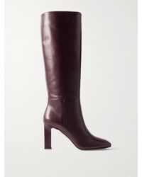 Aquazzura - Sellier 85 Leather Knee Boots - Lyst