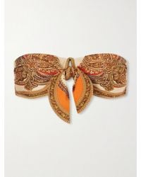 Zimmermann - Mahon Printed Bikini Top - Lyst