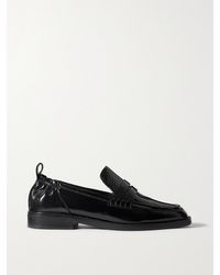 3.1 Phillip Lim - Alexa Cracked-Leather Penny Loafers - Lyst