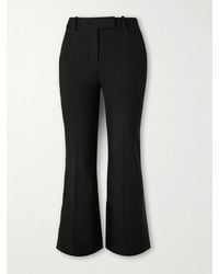 McQueen - Wool-Gabardine Flared Pants - Lyst