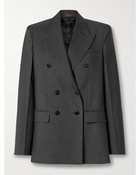 Gucci - Double-Breasted Wool-Crepe Blazer - Lyst