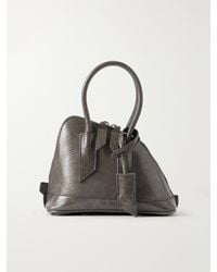 The Attico - Sant Ambroeus Croc-Effect Leather Top-Handle Bag - Lyst