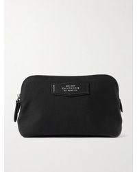 Smythson - Norton Leather-Trimmed Canvas Pouch - Lyst