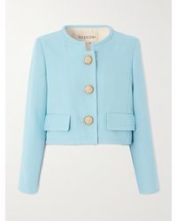 Valentino Garavani - Cropped Canvas Jacket - Lyst
