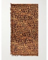 Isabel Marant - Alecia Leopard-Print Wool And Cashmere-Blend Scarf - Lyst