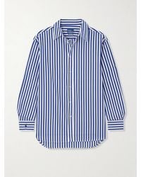 Polo Ralph Lauren - Embroidered Striped Cotton-Poplin Shirt - Lyst