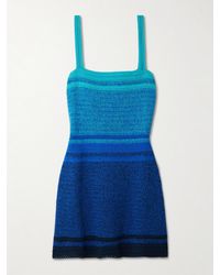 Escvdo - Plumar Crocheted Cotton Mini Dress - Lyst