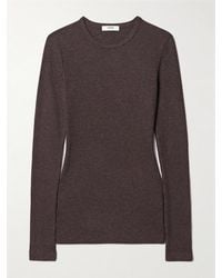 Agolde - Delphi Ribbed Jersey Top - Lyst