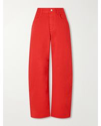 Alaïa - Mid-Rise Wide-Leg Jeans - Lyst