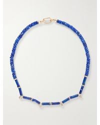 Joolz by Martha Calvo - Lapis Lazuli And Crystals Beaded Necklace - Lyst