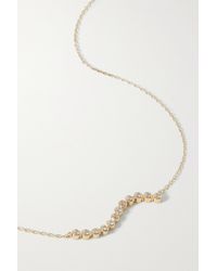 STONE AND STRAND - Bubbly Wave 14-karat Gold Diamond Necklace - Lyst