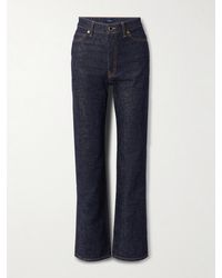 KHAITE - Danielle High-Rise Straight-Leg Jeans - Lyst