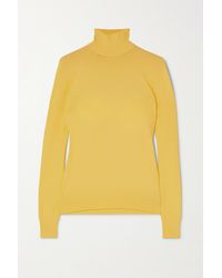 Bottega Veneta Knitted Turtleneck Jumper - Yellow