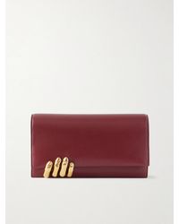 KHAITE - Embellished Textured-Leather Clutch - Lyst