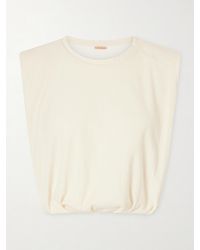 Johanna Ortiz - Muraya Ribbed Cotton-Blend Top - Lyst