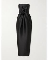 BERNADETTE - Lenette Strapless Bow-Detailed Taffeta Gown - Lyst