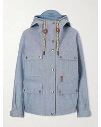 Moncler - Beziers Padded Denim Jacket - Lyst