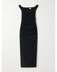 Violante Nessi - Aurel Gathered Crepe Midi Dress - Lyst