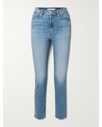 Mother - The Dazzler Flood High-Rise Slim-Leg Jeans - Lyst