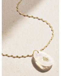 Pascale Monvoisin - Gaia N°1 Collier Kette Aus 9 Karat Mit Mondstein Und Diamanten - Lyst