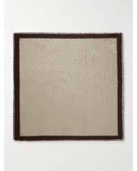 Gucci - Frayed Metallic Wool-Jacquard Scarf - Lyst