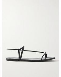 Loeffler Randall - Lara Embellished Leather Sandals - Lyst