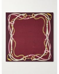 Gucci - Printed Gg Silk Jacquard Carré - Lyst