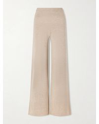 The Elder Statesman - Juniper Cashmere Wide-Leg Pants - Lyst