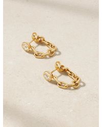 UNIFORM OBJECT - Chain 18-Karat Diamond Earrings - Lyst