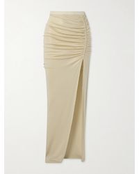 Rick Owens - Svita Maxirock Aus Stretch-Satin Mit Raffung - Lyst