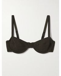 Matteau - Stretch Recycled-Crepe Underwired Bikini Top - Lyst