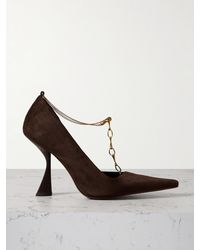 Cult Gaia - Dionne Embellished Suede Pumps - Lyst