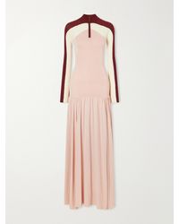 Zimmermann - Clash Rib-Knit And Jersey Maxi Dress - Lyst