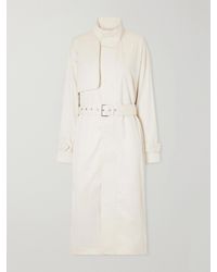 FRAME - The Field Belted Cotton-Twill Trench Coat - Lyst