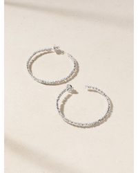 Suzanne Kalan - 18-Karat Diamond Hoop Earrings - Lyst