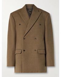 Carven - Oversized Double-Breasted Wool-Twill Blazer - Lyst