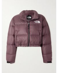 The North Face - Nuptse Cropped Ripstop Down Jacket - Lyst