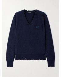 Balenciaga - Pullover Aus Einer Kaschmir-Wollmischung Mit Stickerei - Lyst