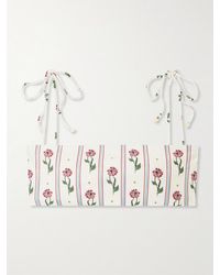 Agua Bendita - Primavera Printed Recycled Bikini Top - Lyst