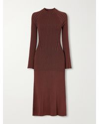 Proenza Schouler - Roux Ribbed Midi Dress - Lyst