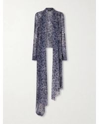 Cortana - Meena Printed Silk-Chiffon Blouse - Lyst