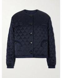 Blazé Milano - Gliss Cropped Quilted Satin Jacket - Lyst