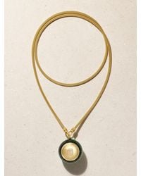 Marie Lichtenberg - Magic 8 Ball 18-Karat, Diamond And Enamel Necklace - Lyst