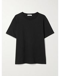 The Row - Calibi Cotton And Silk-Blend Jersey T-Shirt - Lyst