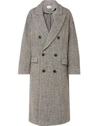 Étoile Isabel Marant Habra Double-breasted Bouclé Coat - Gray