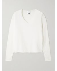 Allude - Cotton And Cashmere-Blend Sweater - Lyst
