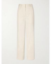 JOSEPH - Jaber Cotton-Blend Straight-Leg Pants - Lyst