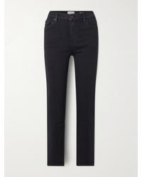 FRAME - Le Sleek High-Rise Straight-Leg Jeans - Lyst